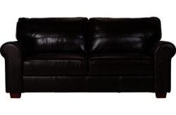 Heart of House Salisbury Large Leather Sofa - Chocolate